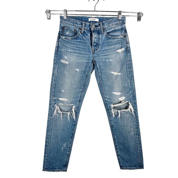 Moussy Vintage Wilburtha Tapered slim straight cropped jeans sz 25 - Picture 1 of 12